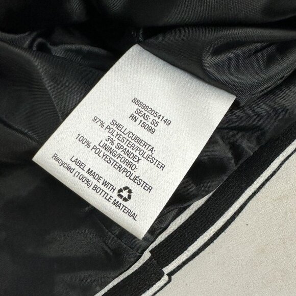 Covington Womens Black & White Striped Blazer Size Large Polyester Blend - Picture 4 of 5